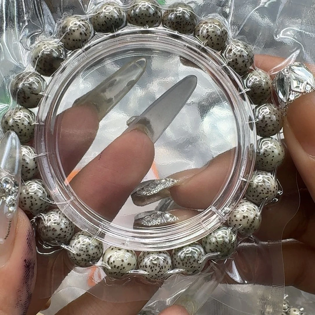 手串星月菩提144入门绿星月菩提10圆单圈