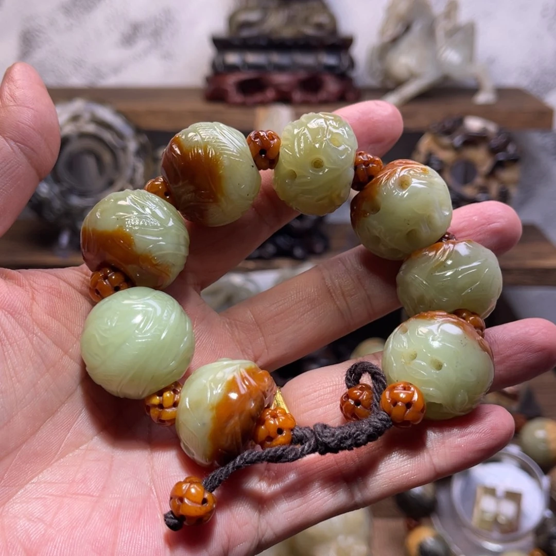 和田玉手链未镶嵌张*豪