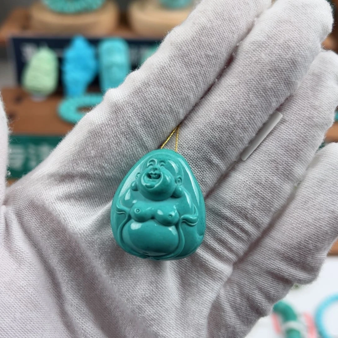 未镶嵌绿松石弥勒佛