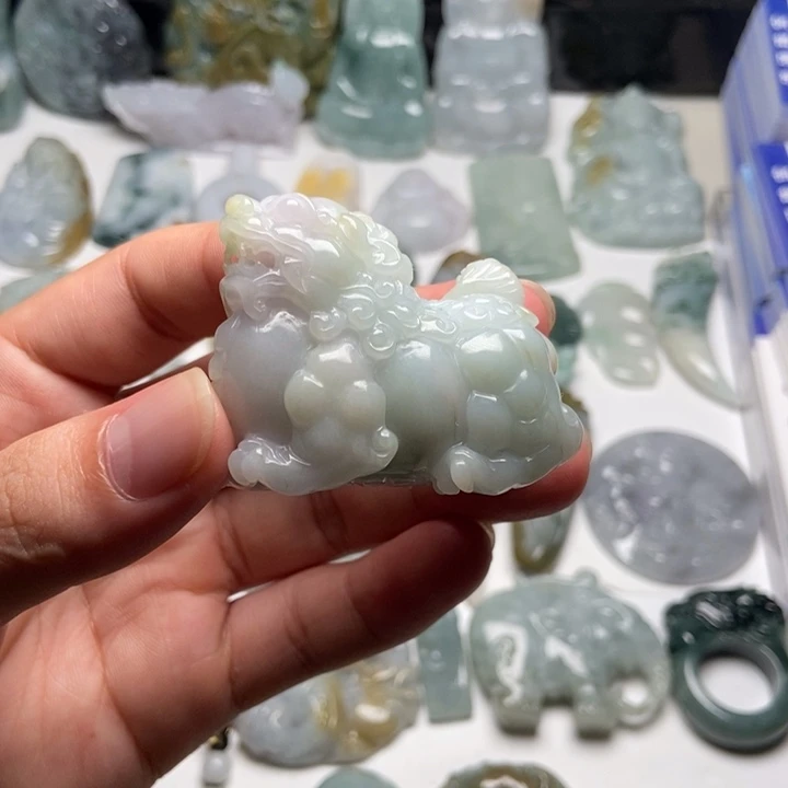 颈饰未镶嵌翡翠唐狮48