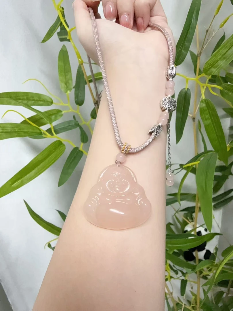 【一级藕粉玉佛公】粉色佛公简约立体