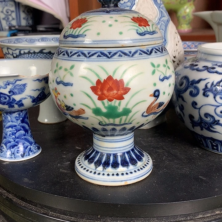 瓷片青花瓷片标本标本吧