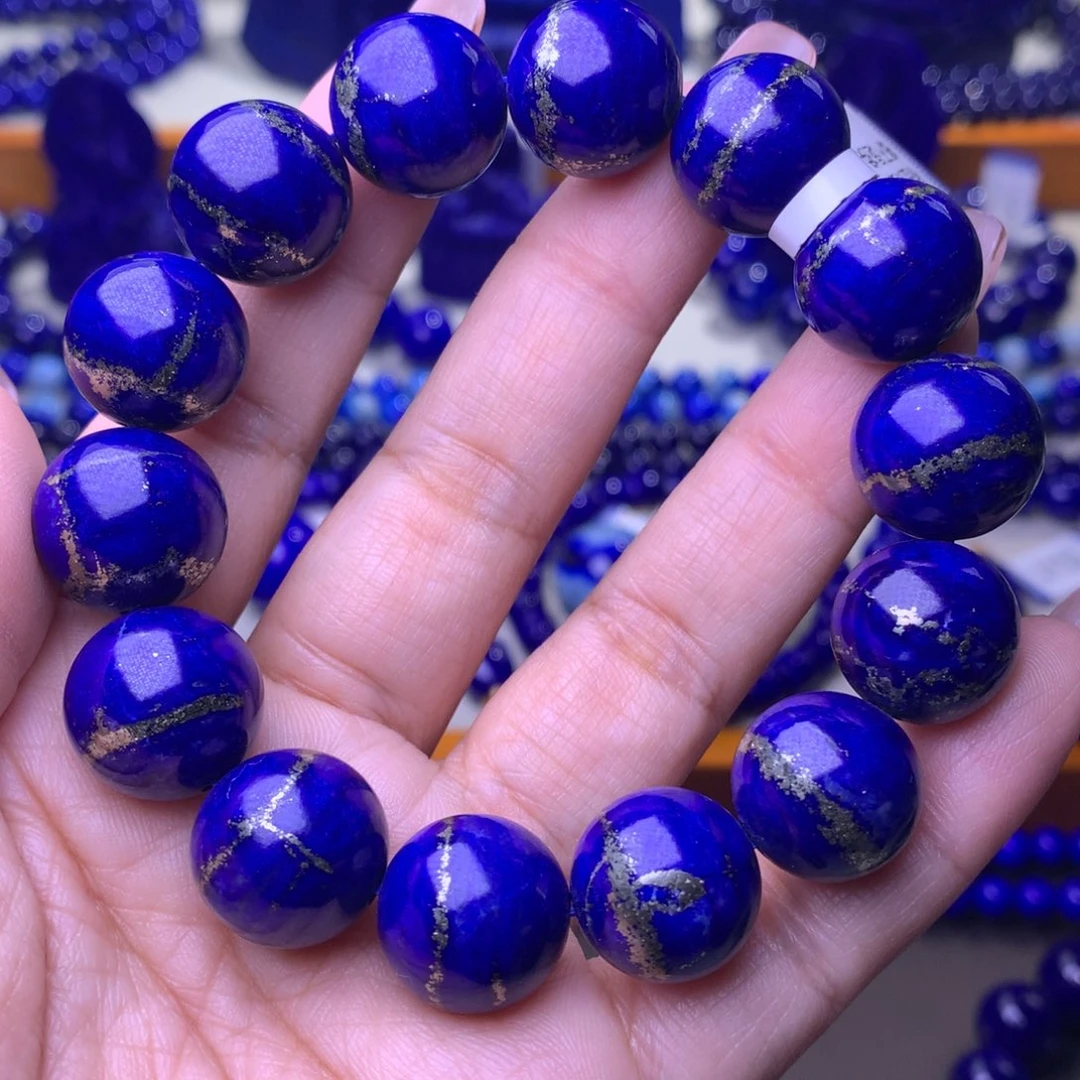 青金石未镶嵌手串15m金腰带