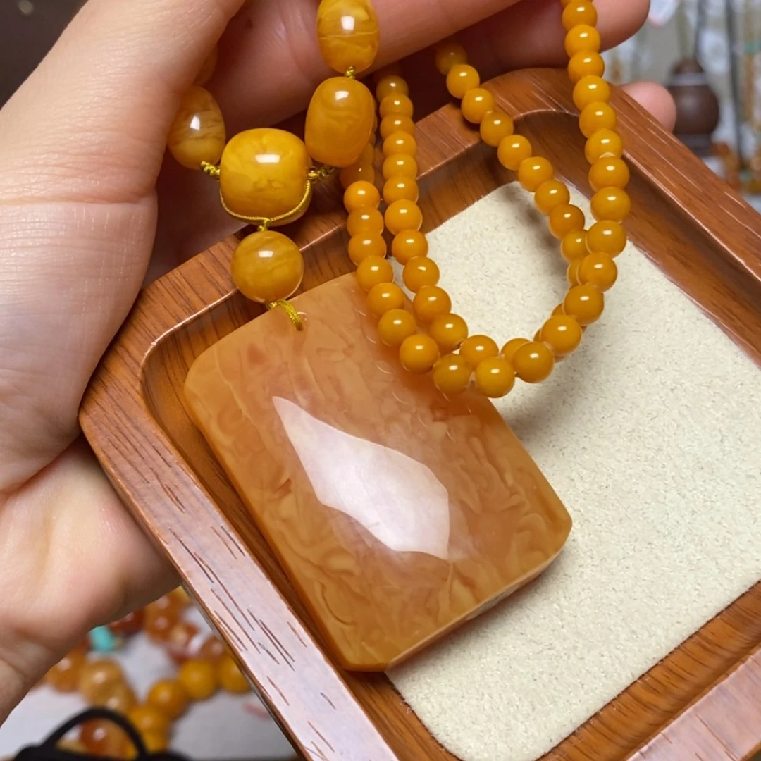 【闪购商品】蜜蜡颈饰未镶嵌项链