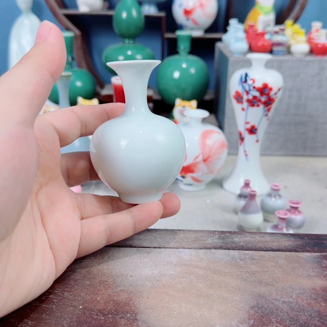 陶瓷手工小花器摆件