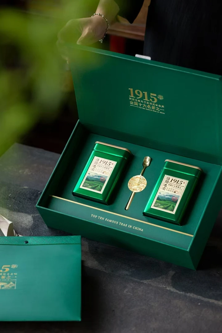 （高端必备）2025新茶叶信阳毛尖明前小芽狮河港高山茶礼品盒装绿茶