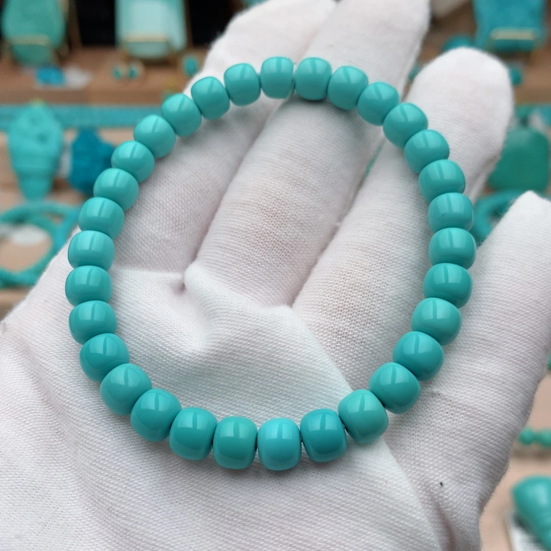 米***蓝绿松石未镶嵌珠宝奇石