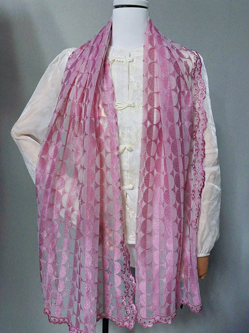 （7704紫色）高级感时尚披肩围巾