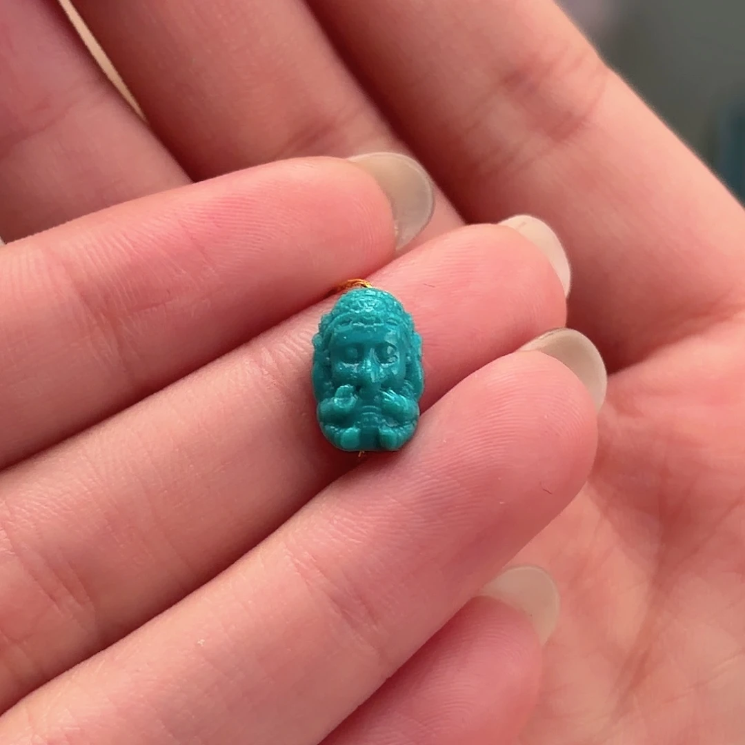 绿松石18K金镶嵌颈饰