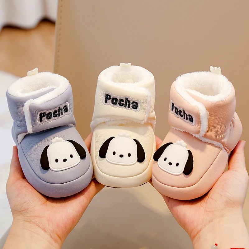 冬季宝宝棉鞋0-1岁婴儿鞋6-12个月婴幼儿加绒加厚好穿不掉保暖鞋