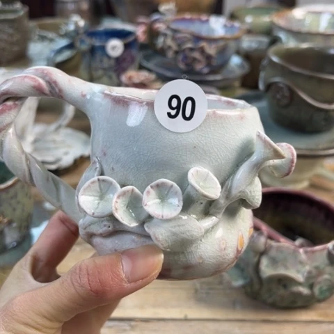 盘熠樹日式手捏餐具茶具