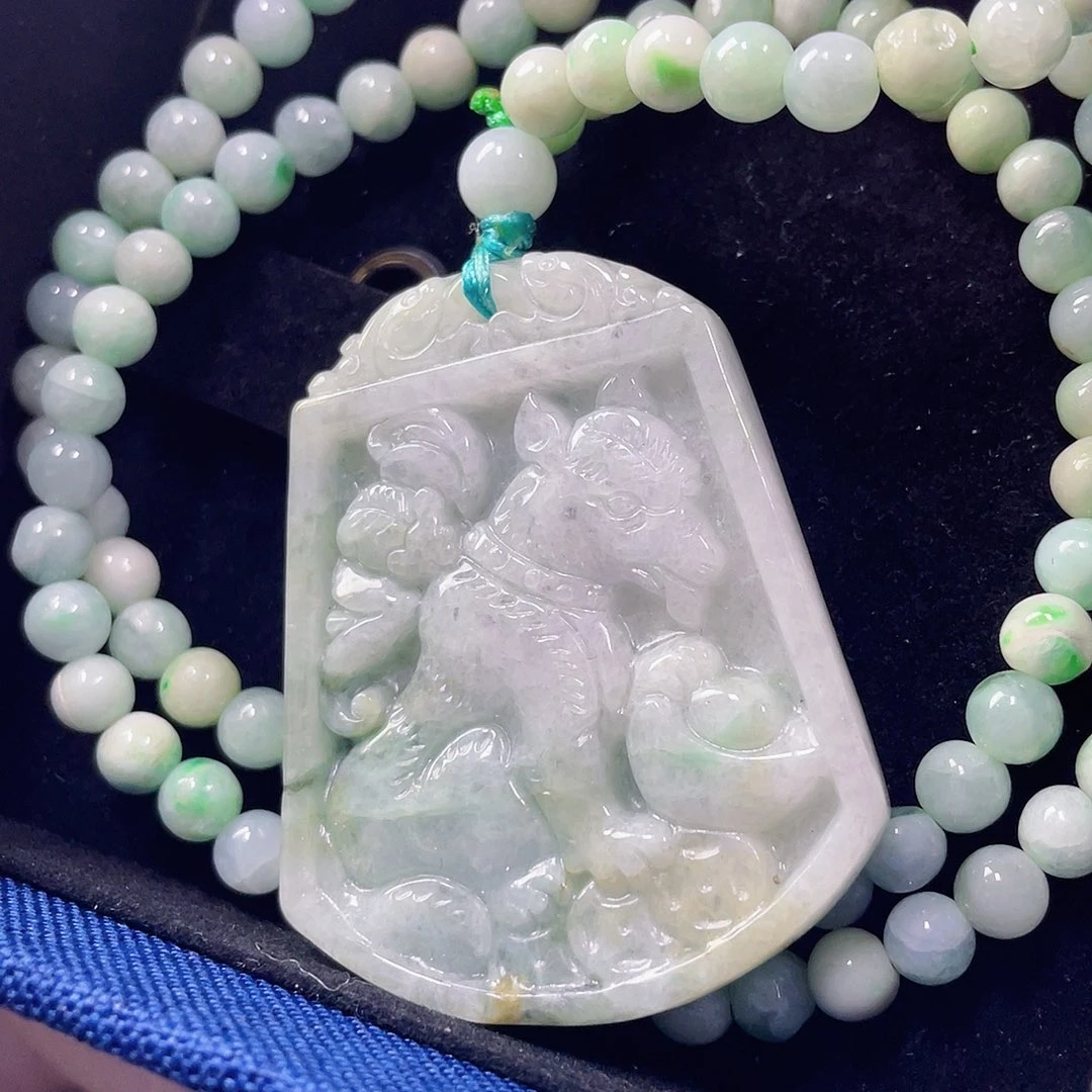 翡翠未镶嵌颈饰毛衣链