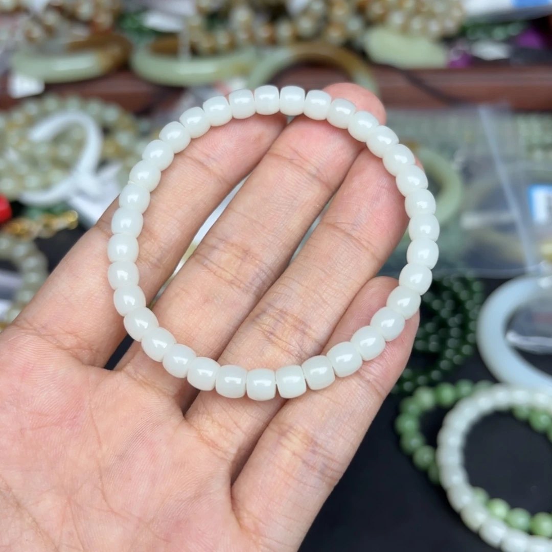 手链未镶嵌和田玉卡6米达