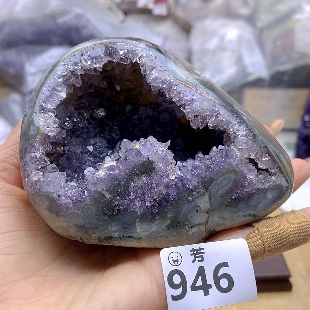 紫晶大型摆件(非配饰)未镶嵌余****制