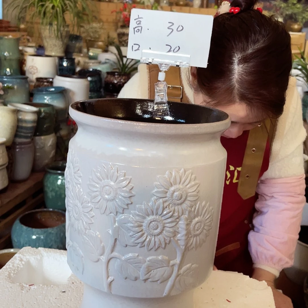 紫砂花盆高度30口径20