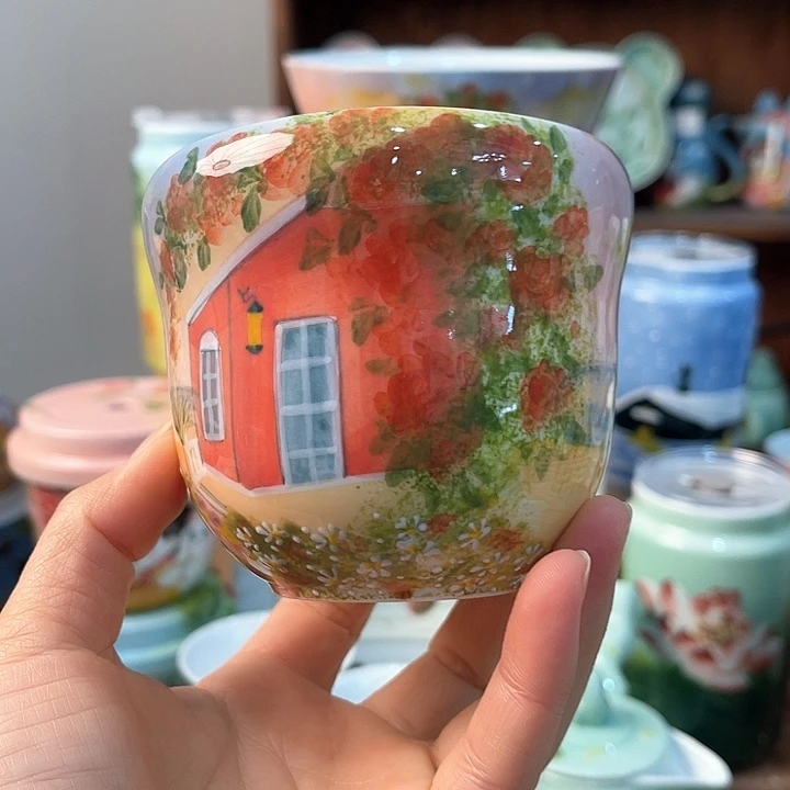 陶景德镇釉下手绘陶瓷