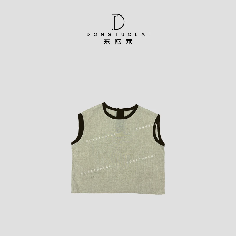 《独白》马甲时尚百搭春夏气质显瘦无袖短款休闲简约夏季