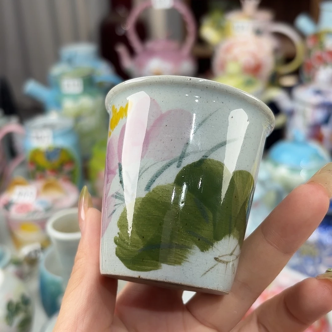 景德镇手绘高温釉下彩陶瓷茶具