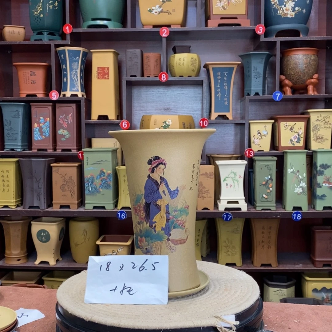 紫砂花盆紫砂花盆