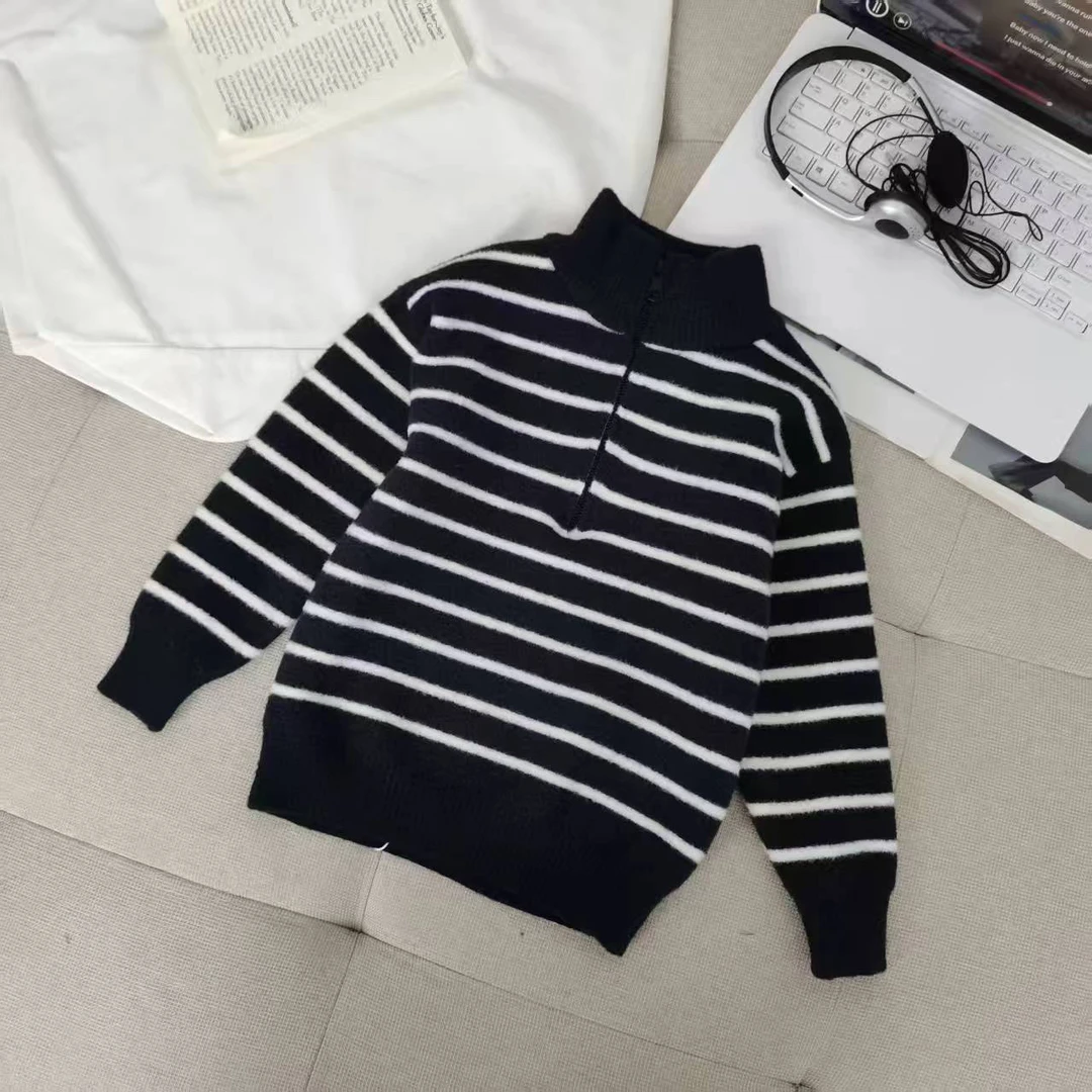 【不起球】韩国绒儿童毛衣男童2025秋冬新软糯加厚保暖中大童针织衫