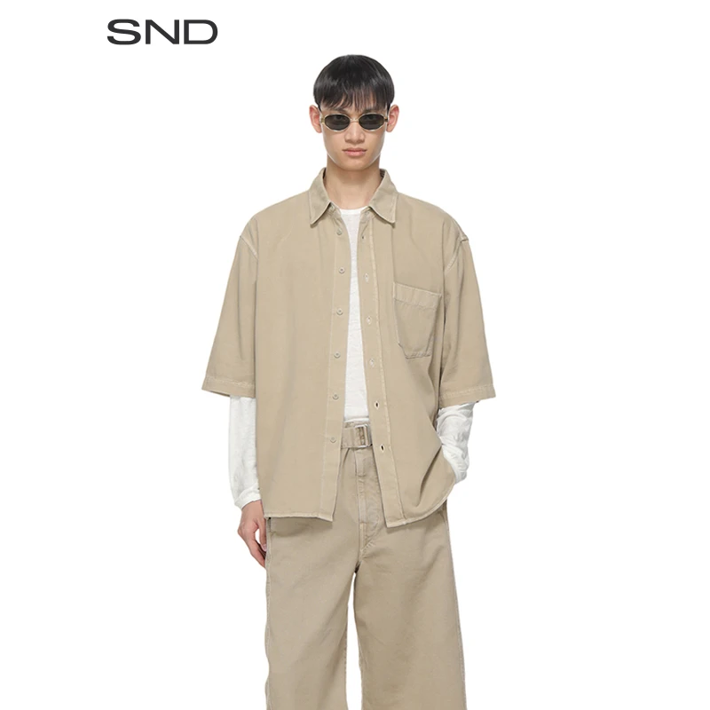 【LMR 设计师品牌】 SND SS25 宽松短袖衬衫