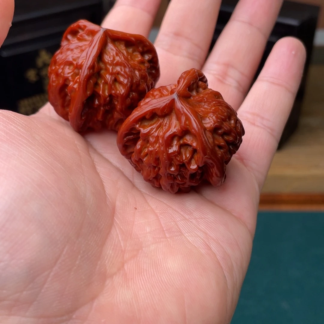 橄榄核吊坠老*孩煜三棱回血核桃