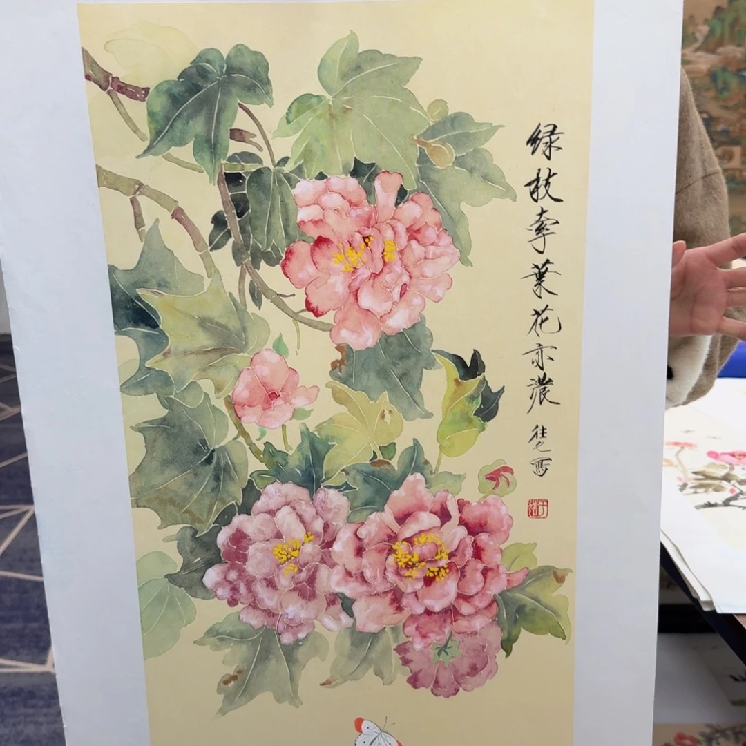 国画国画作品山水花鸟