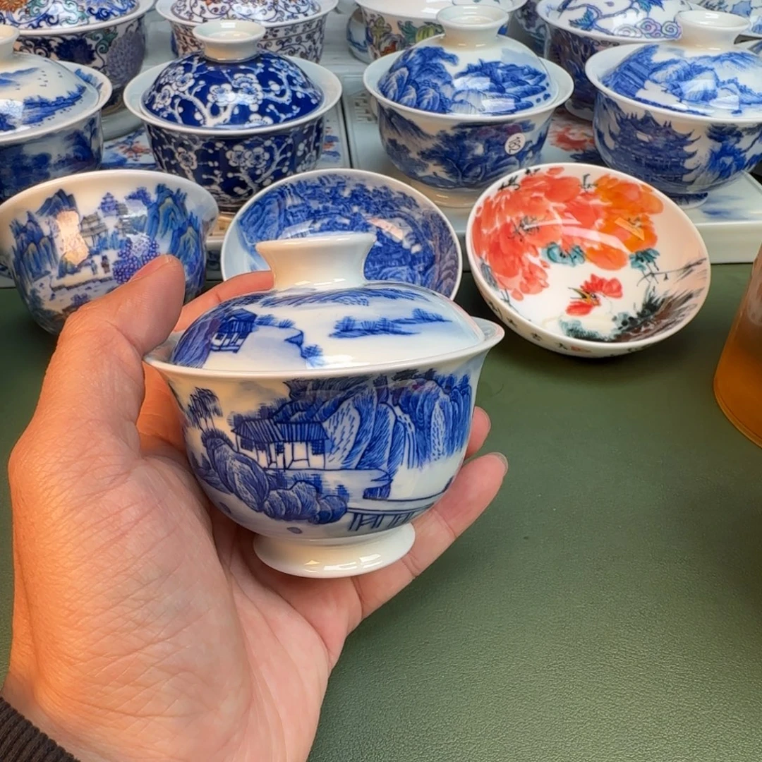 纯手工纯手绘茶具石头220