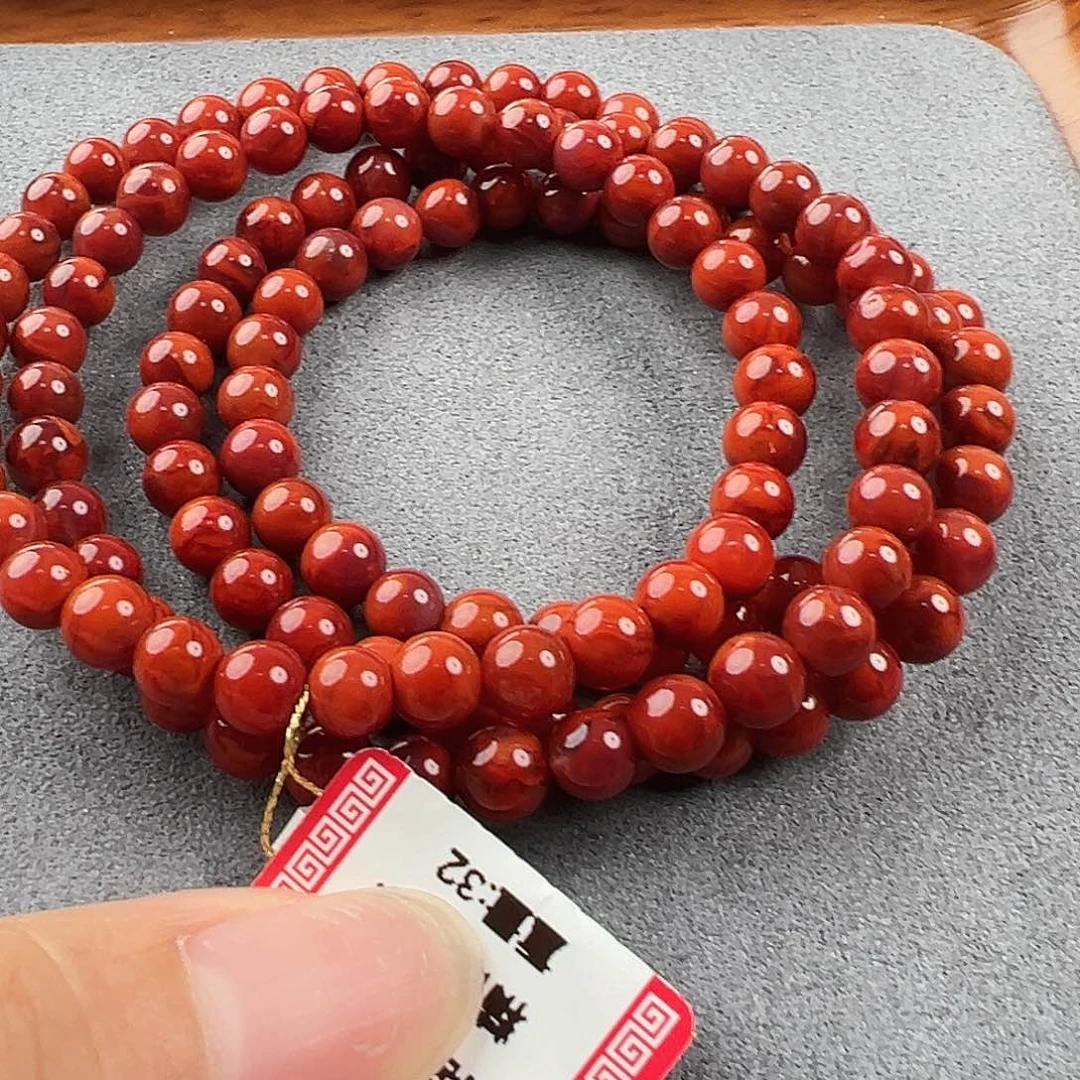 南红玛瑙多圈未镶嵌