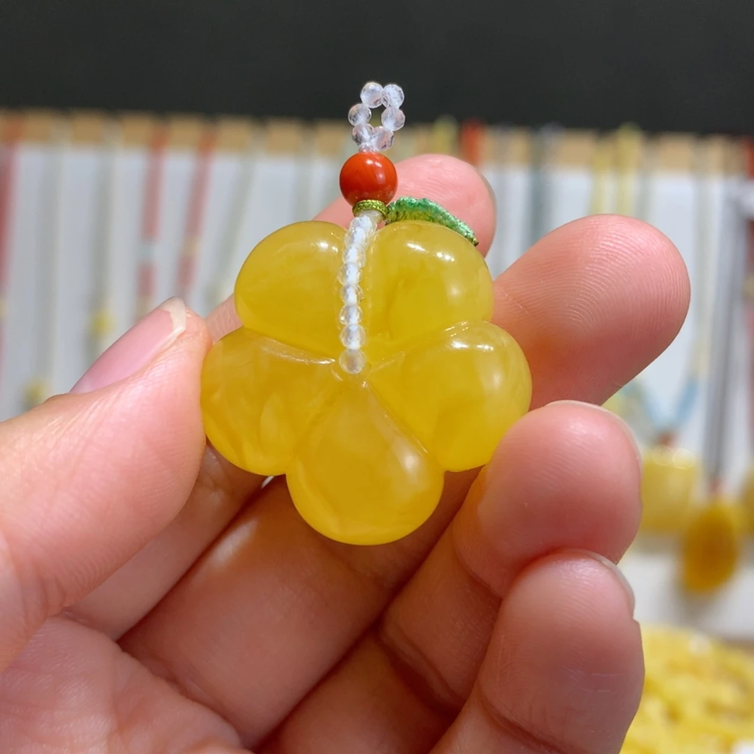 蜜蜡未镶嵌裸石花