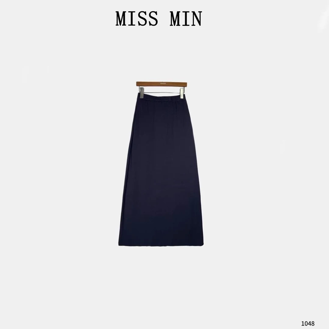 MISS MIN【夜空】a字高腰松紧腰小众炸街高级感显瘦气质半裙 1048