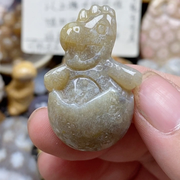 硅化珊瑚（珊瑚玉）未镶嵌颈饰
