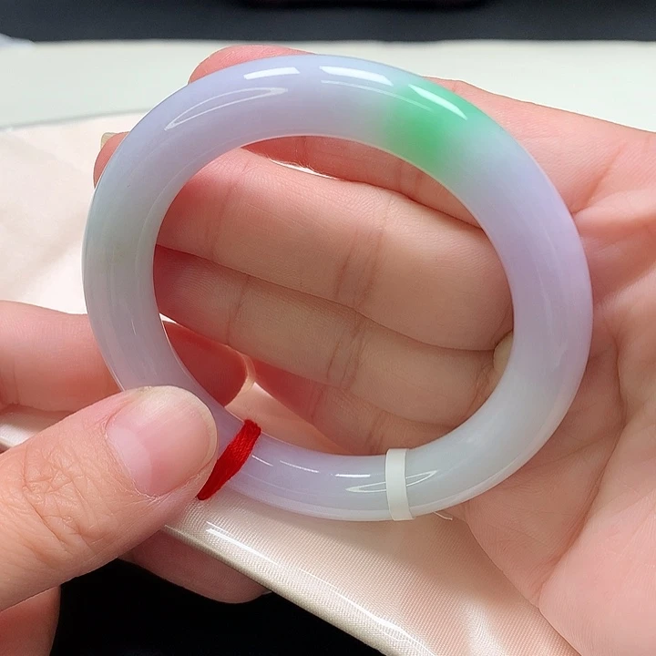 翡翠未镶嵌手镯圆条53