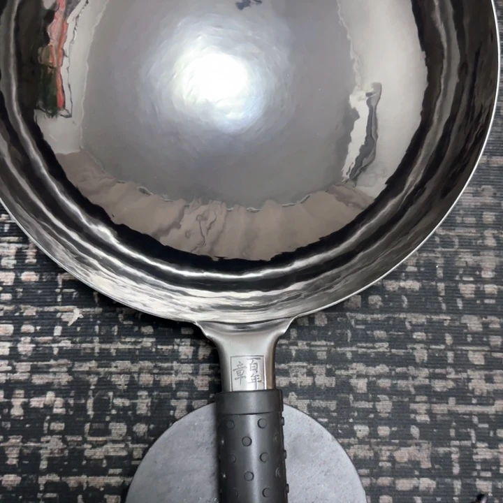 豆***1熟铁手工锻打铁锅32预定