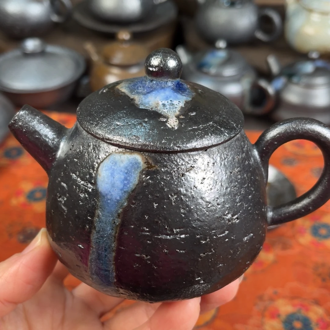 柴烧茶器主人杯杯柴烧