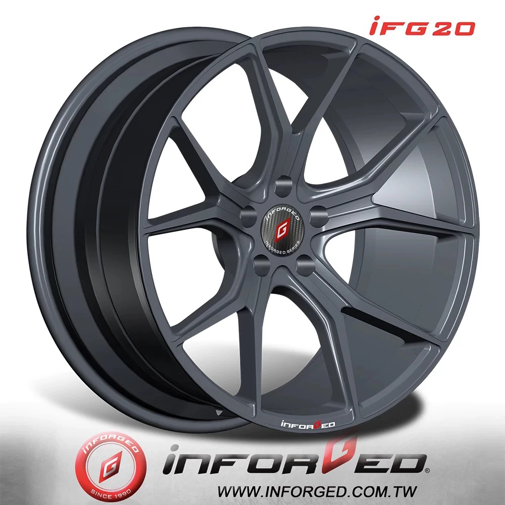 台湾inforged轮毂IFG17直通式轻量化改装轮毂锐志皇冠凯美瑞雷凌