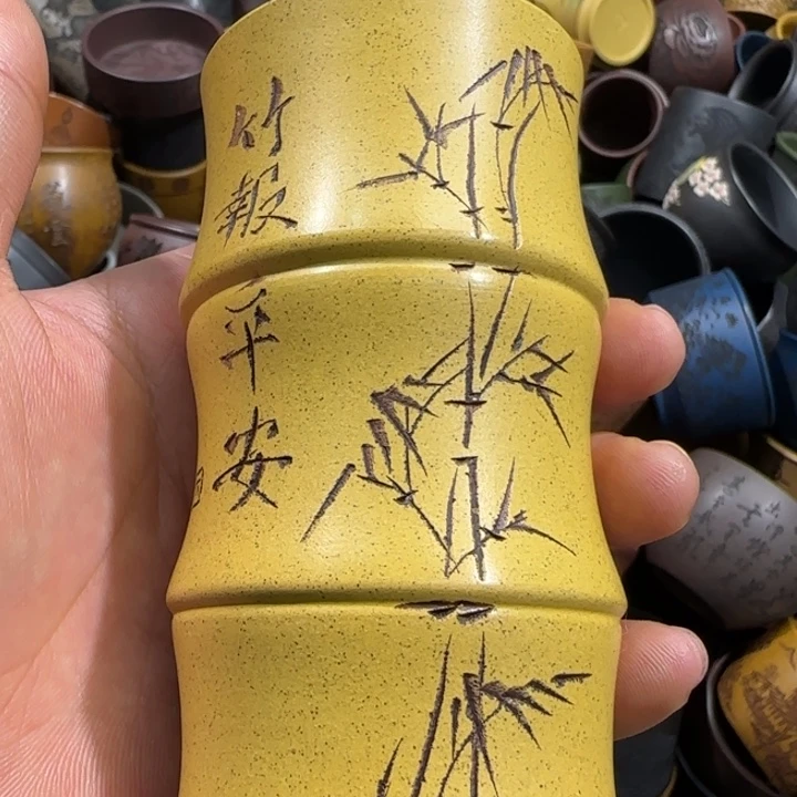 茶杯绿泥全手工制作工艺