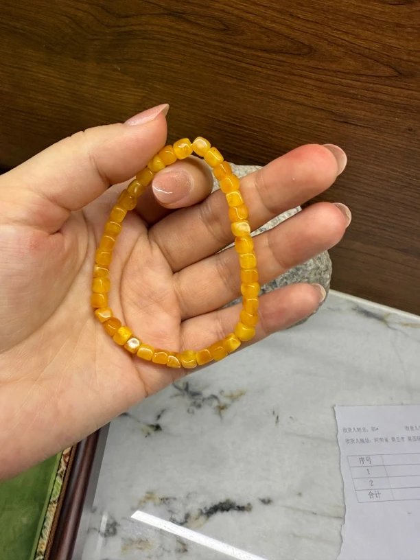 非金属珐琅手链 精品小颗粒女士手串