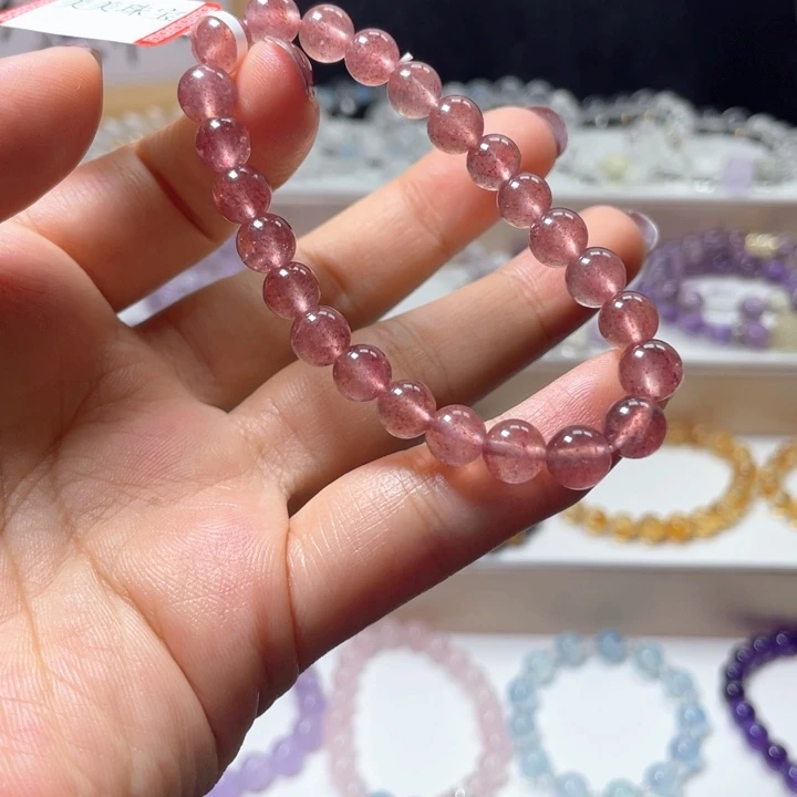 未镶嵌手链水晶草莓