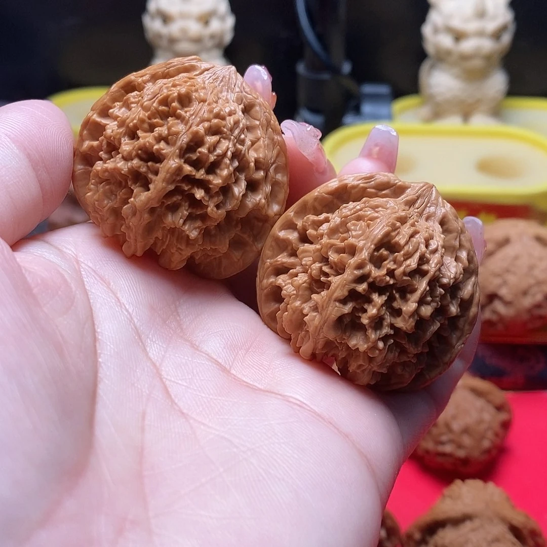 文玩核桃把件41尺放漏满天星