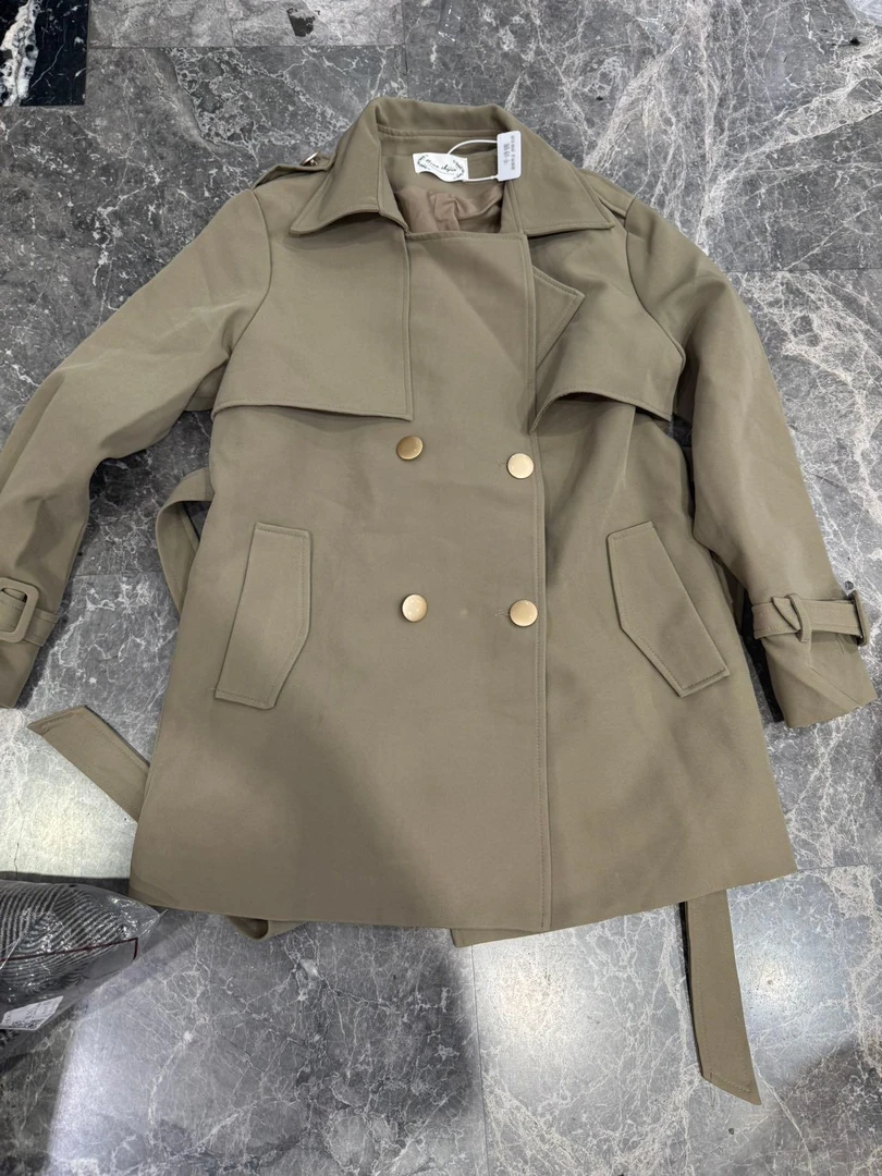 莎姐严小个子春季百搭显瘦风衣外套222