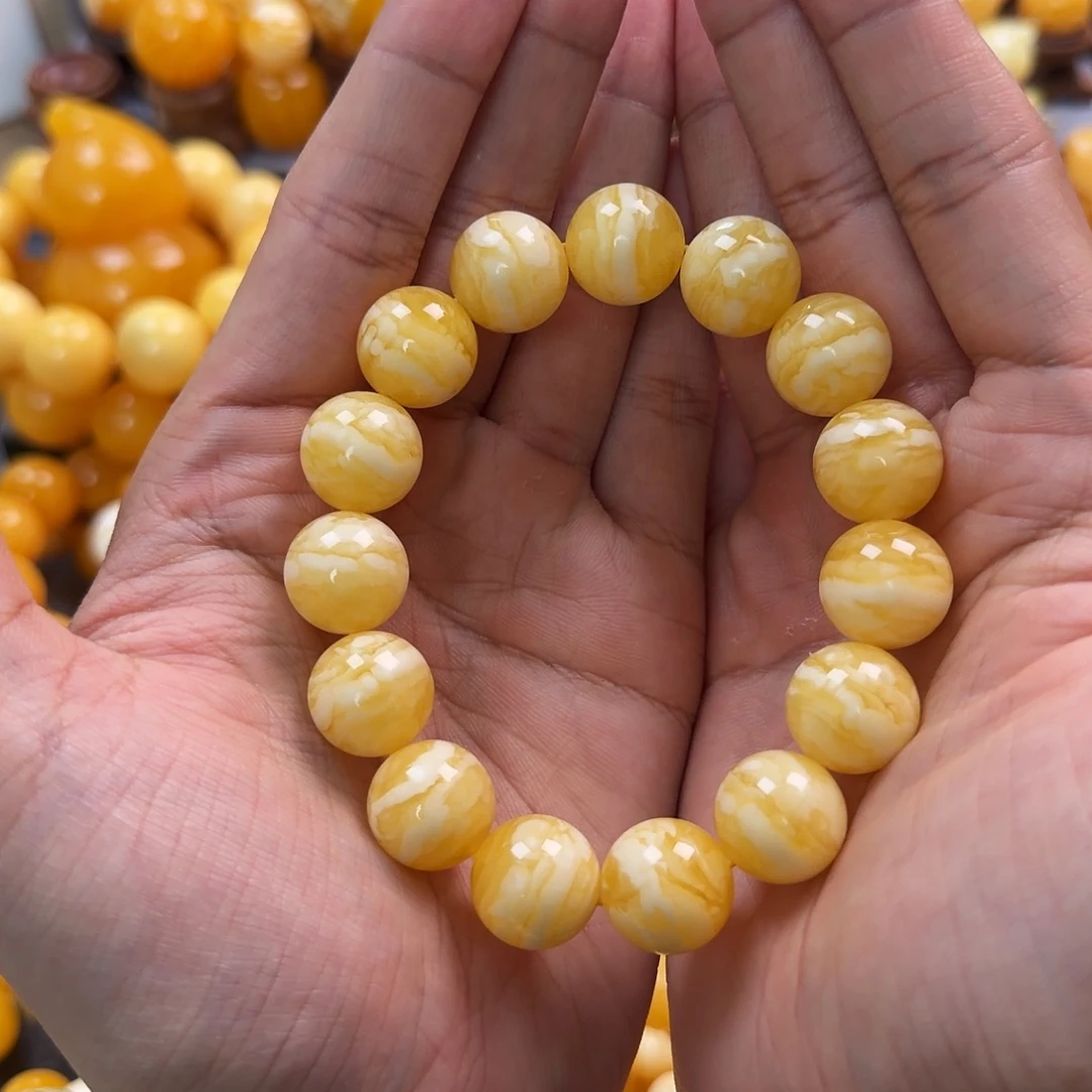 琥珀未镶嵌珠宝奇石15mm同料