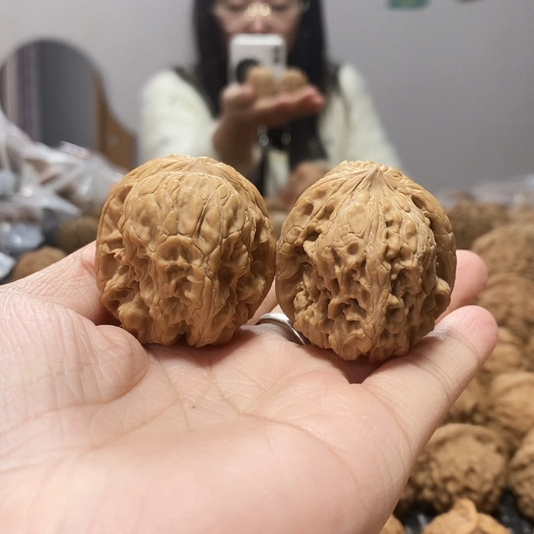 吊坠文玩核桃门墩36磕