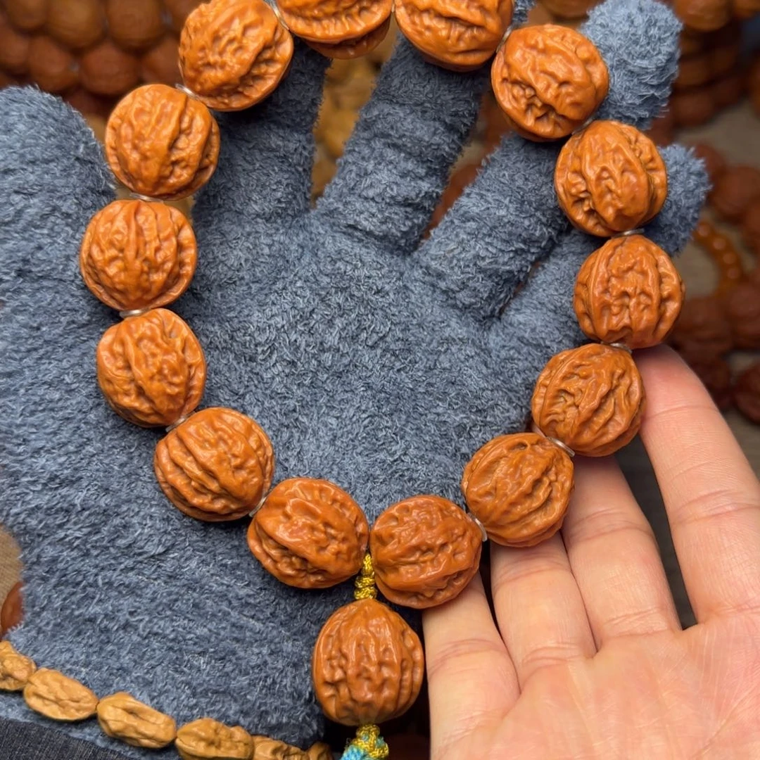 吊坠文玩核桃八棱龙脊纹手持21.22.5.21