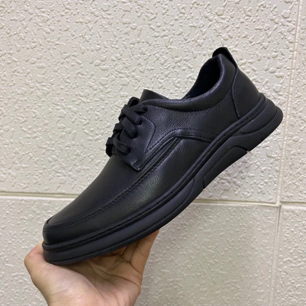 真皮牛皮男鞋头层牛皮软底透气休闲皮鞋男款软面男士休闲舒适时尚