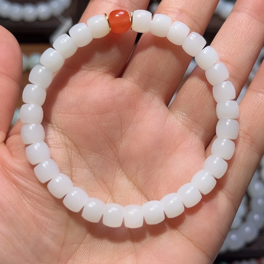 和田玉未镶嵌手链