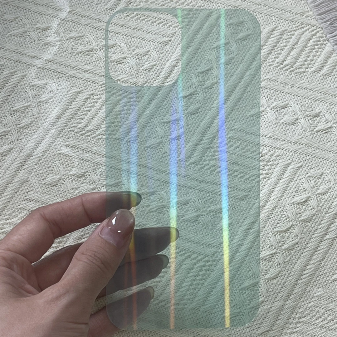 【苹果系列】手机壳背卡适用于极光DIY透明背板咕卡定制