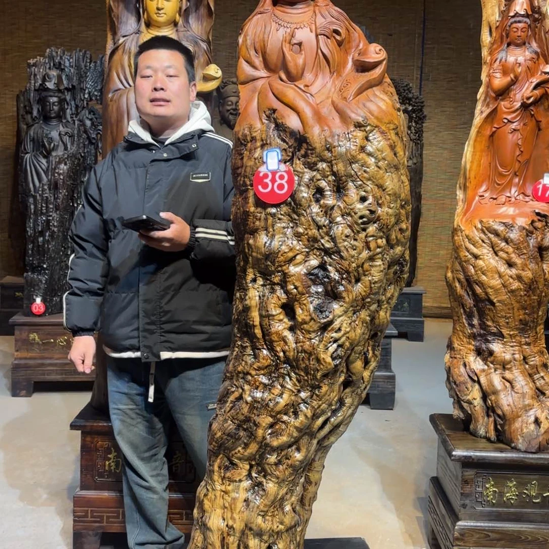 枣木凌**拙188 48 35枣木材质南海观音