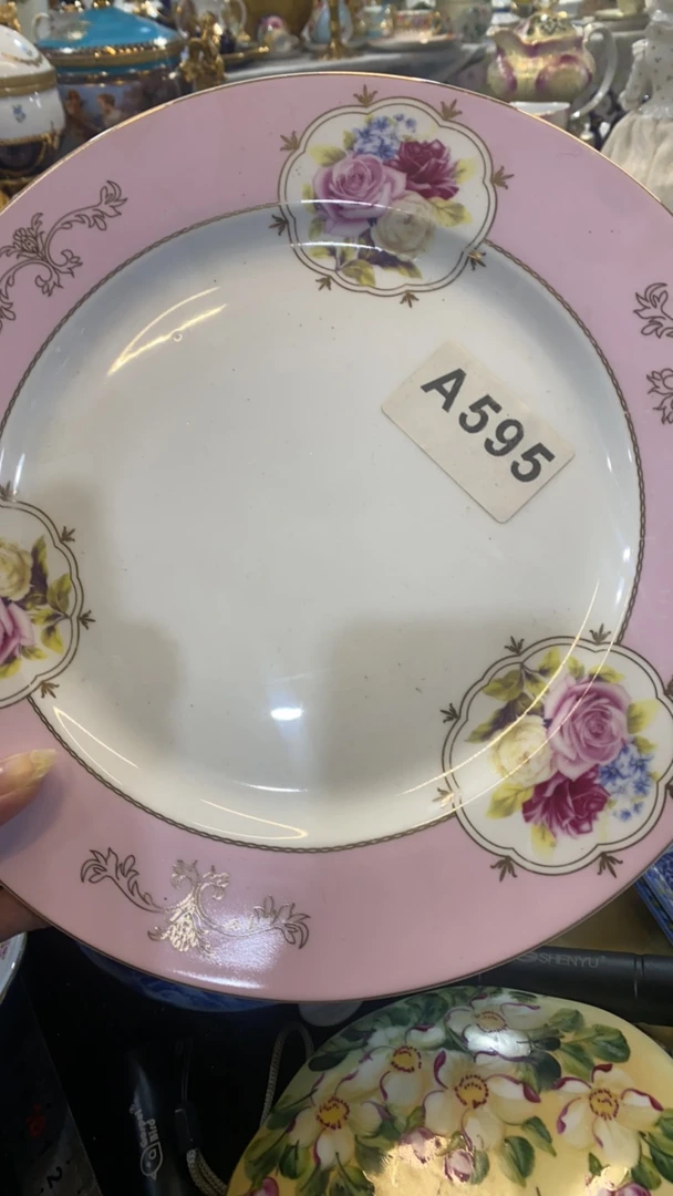 粉色10.5寸盘两个一组