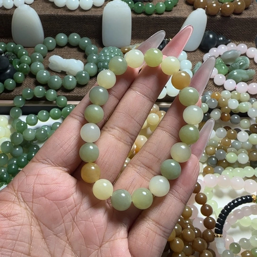 和田玉未镶嵌手链